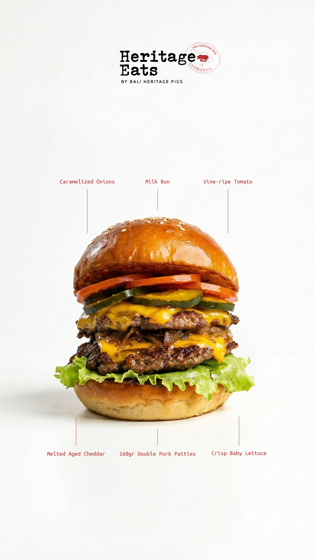 Complete Double Cheese Burger