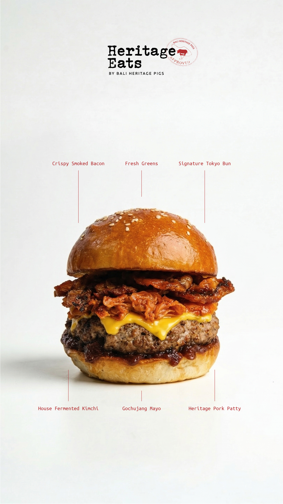 Kimchi Bacon Burger